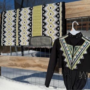 Green and Black Leadline Bolero, Shirt, and Pad